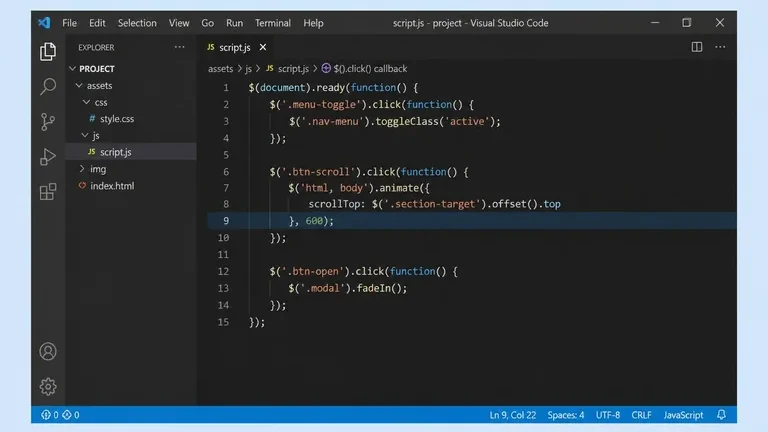contoh kode javascript library jQuery untuk manipulasi DOM desain web contoh kode javascript library jQuery untuk manipulasi DOM desain web